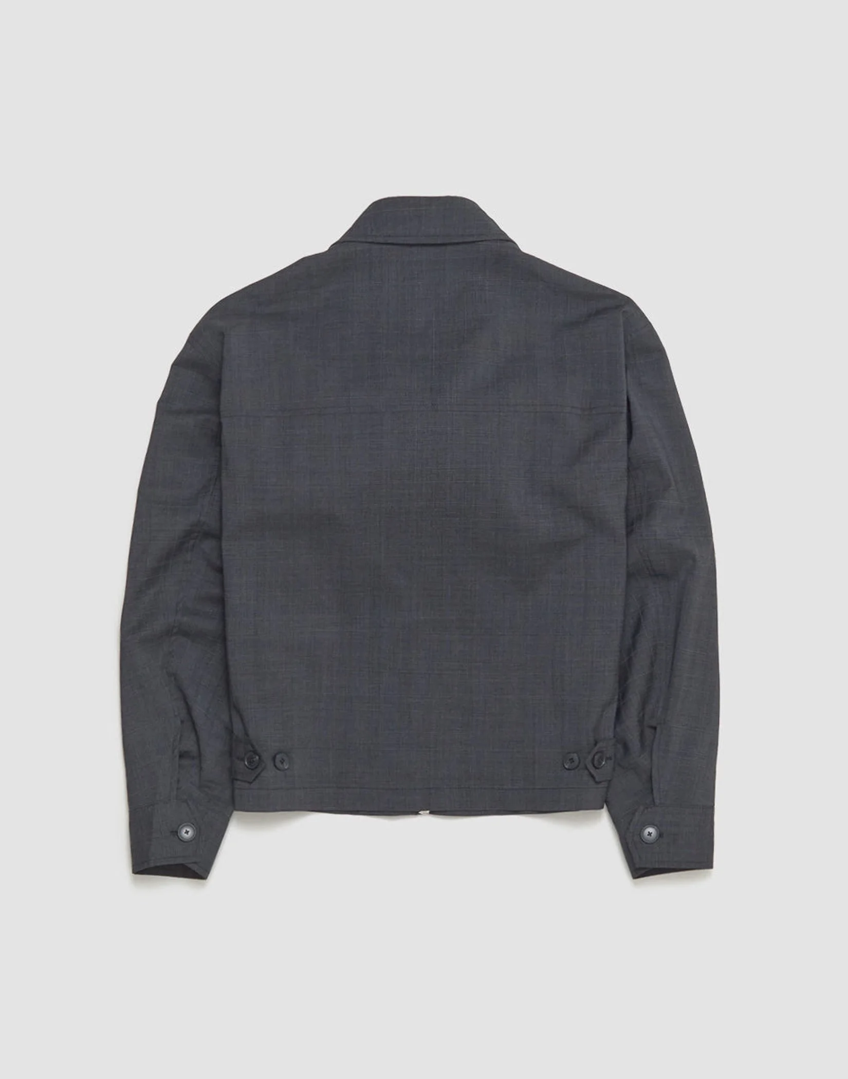 Lemaire - SHORT UTILITY JACKET (COAL) — EQUIPMENT